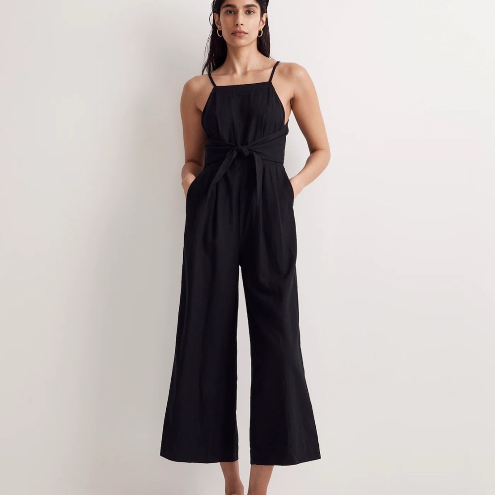 Madewell Black Sleeveless Jumpsuit